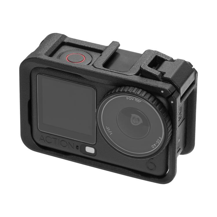 Marco adaptador de expansión vertical-horizontal con zapata fría para DJI Osmo Action 6 (negro)