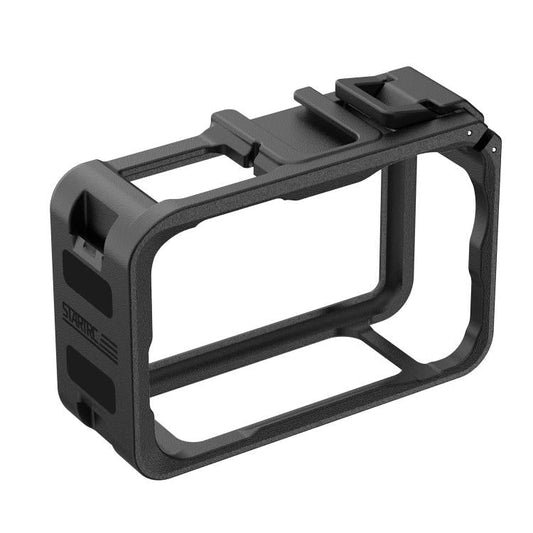 Marco adaptador de expansión vertical-horizontal con zapata fría para DJI Osmo Action 6 (negro) — imagen 2