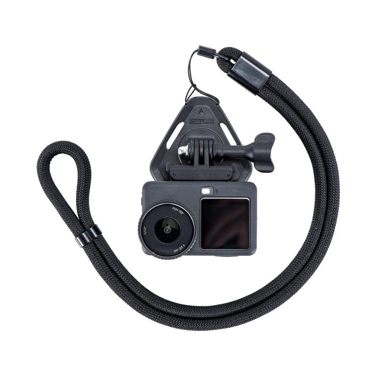Soporte magnético para cuello de cámara de acción STARTRC, correa para el cuello para Vlog POV para DJI Osmo Action (negro)