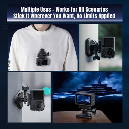 Soporte magnético para cuello de cámara de acción STARTRC, correa para el cuello para Vlog POV para DJI Osmo Action (negro)…