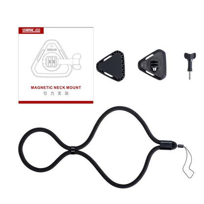 Soporte magnético para cuello de cámara de acción STARTRC, correa para el cuello para Vlog POV para DJI Osmo Action (negro)…