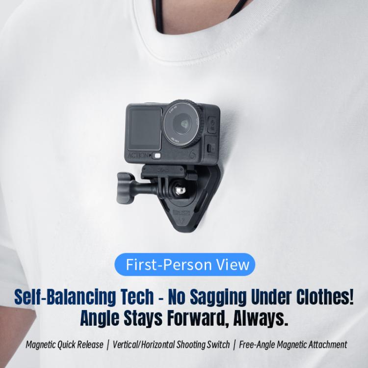 Soporte magnético para cuello de cámara de acción STARTRC, correa para el cuello para Vlog POV para DJI Osmo Action (negro)…