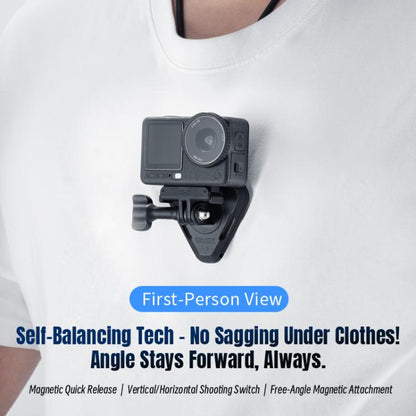 Soporte magnético para cuello de cámara de acción STARTRC, correa para el cuello para Vlog POV para DJI Osmo Action (negro)…