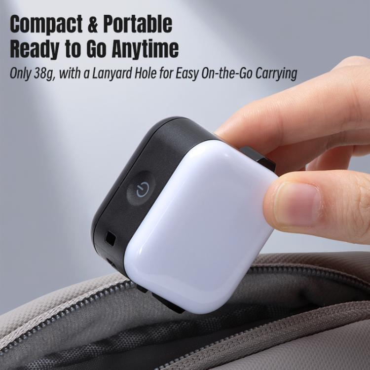 Luz de relleno de cubo pequeño STARTRC para DJI Osmo Action 6 (negra) — imagen 11