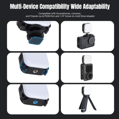 Luz de relleno de cubo pequeño STARTRC para DJI Osmo Action 6 (negra) — imagen 14