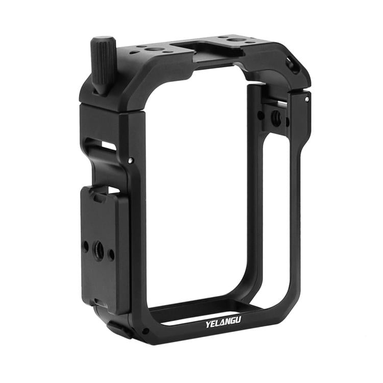 Marco de expansión de jaula protectora de metal YELANGU con base de montaje horizontal para DJI Osmo 360 (negro)