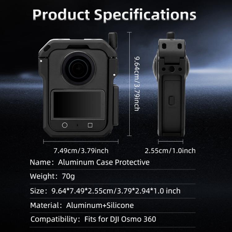 Marco de expansión de jaula protectora de metal YELANGU para DJI Osmo 360 (negro) — imagen 11