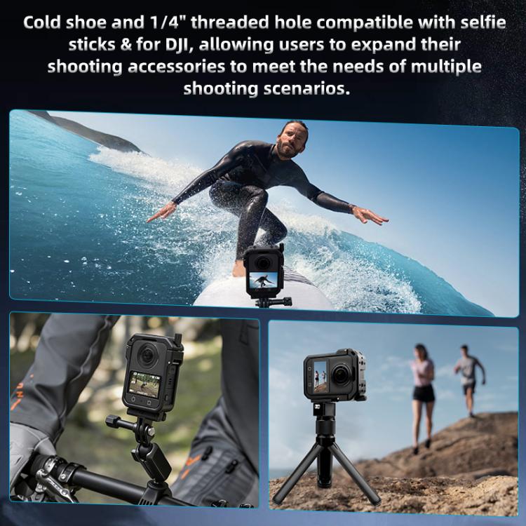 Marco de expansión de jaula protectora de metal YELANGU para DJI Osmo 360 (negro) — imagen 8