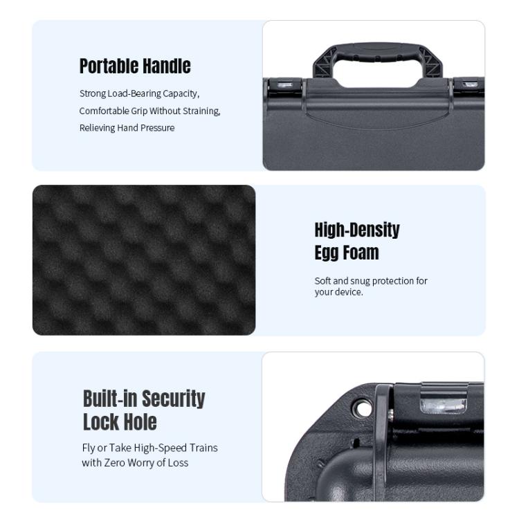 Estuche de almacenamiento portátil mini de PP impermeable y a prueba de explosiones para DJI Neo (negro) — imagen 17