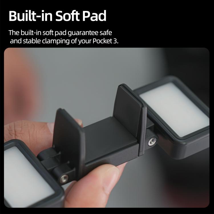 Luz de video LED ajustable Sunnylife, luz de relleno portátil tricolor regulable de liberación rápida para DJI Osmo Pocket 3…