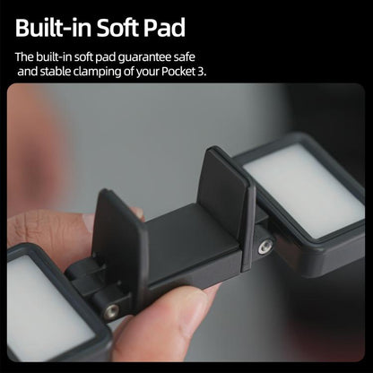 Luz de video LED ajustable Sunnylife, luz de relleno portátil tricolor regulable de liberación rápida para DJI Osmo Pocket 3…