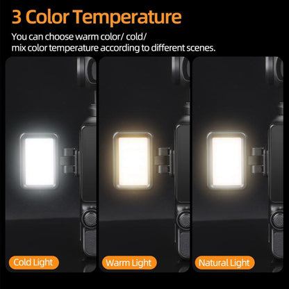 Luz de video LED ajustable Sunnylife, luz de relleno portátil tricolor regulable de liberación rápida para DJI Osmo Pocket 3…