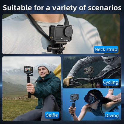 Marco de jaula de metal para cámara YELANGU con zapata fría para DJI Osmo Action 6 (negro) — imagen 11