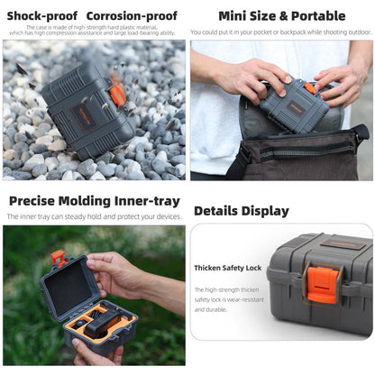 Estuche de viaje impermeable y resistente a golpes para DJI Osmo 360 (gris) — imagen 4