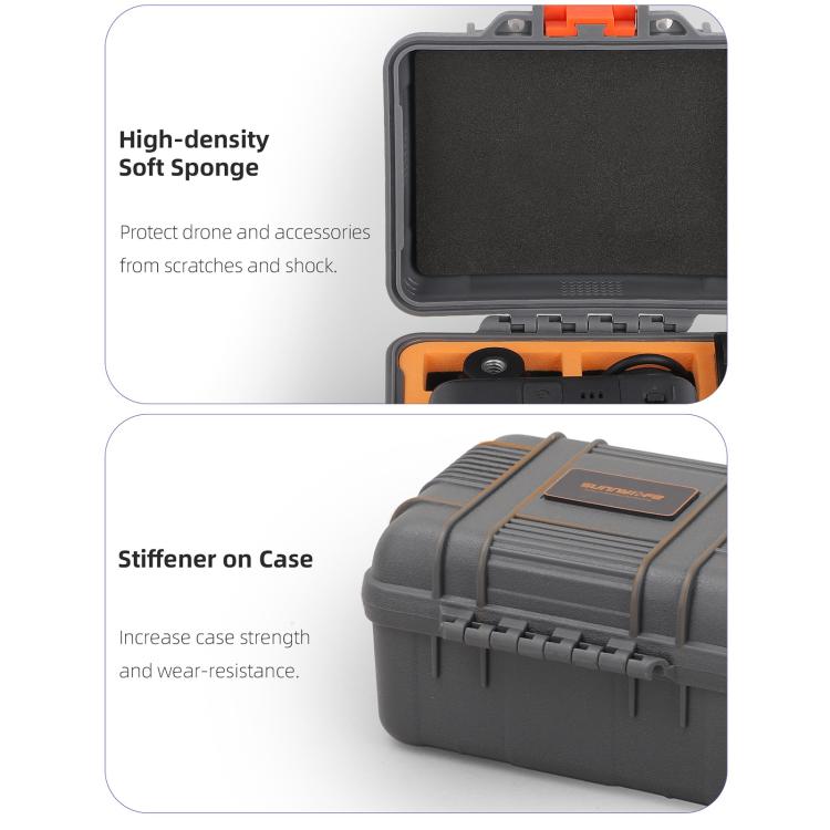 Estuche de viaje impermeable y resistente a golpes para DJI Osmo 360 (gris) — imagen 5