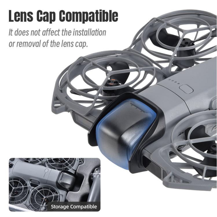 Lente de cardán Parachoques protector de plástico anticolisión para STARTRC 2 para DJI Neo (negro) — imagen 12
