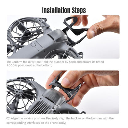 Lente de cardán Parachoques protector de plástico anticolisión para STARTRC 2 para DJI Neo (negro) — imagen 13
