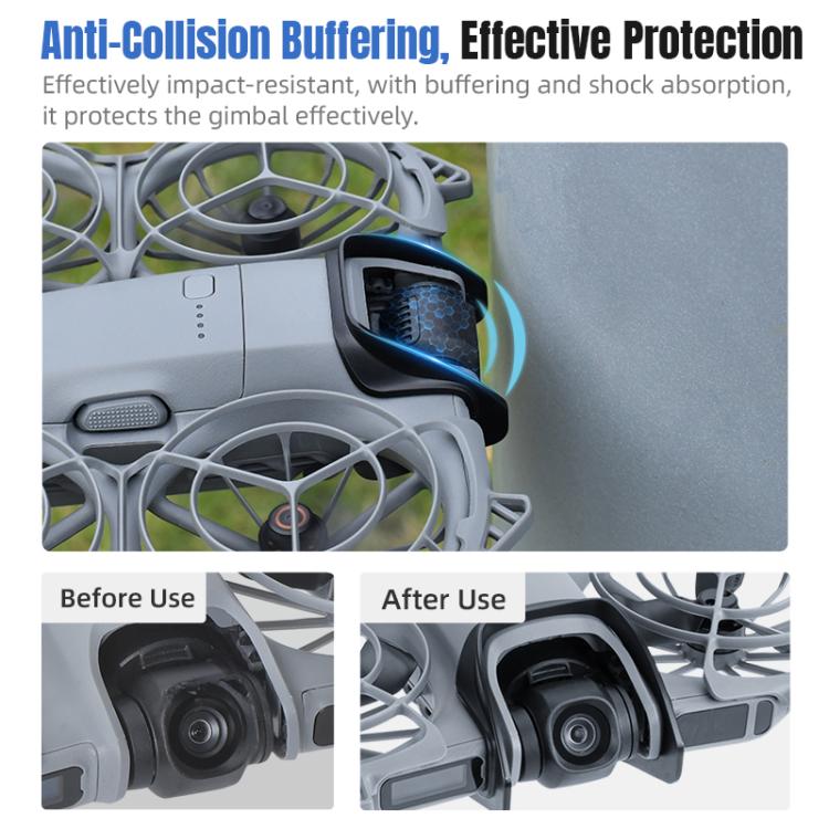 Lente de cardán Parachoques protector de plástico anticolisión para STARTRC 2 para DJI Neo (negro) — imagen 6