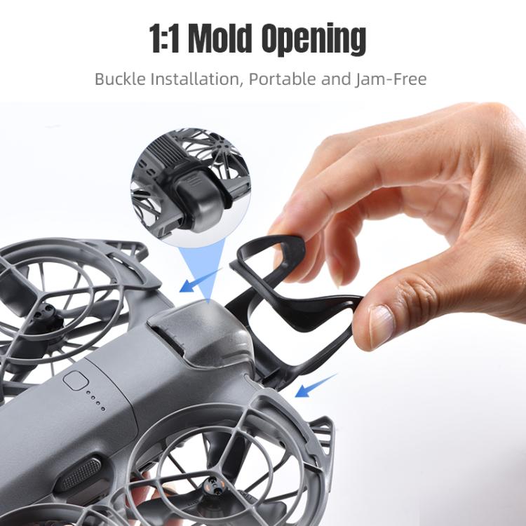 Lente de cardán Parachoques protector de plástico anticolisión para STARTRC 2 para DJI Neo (negro) — imagen 9