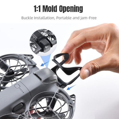 Lente de cardán Parachoques protector de plástico anticolisión para STARTRC 2 para DJI Neo (negro) — imagen 9
