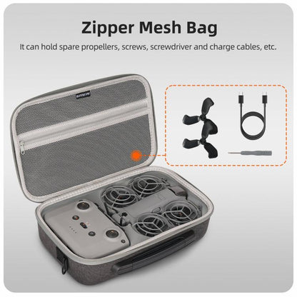 Bolsa de transporte portátil Sunnylife, bolso de hombro Fly More Combo Bag para DJI Neo (Gris) — imagen 7