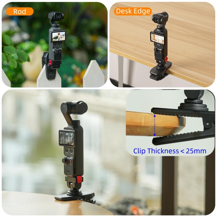 Clip magnético ajustable de liberación rápida Sunnylife para mochila, soporte vertical-horizontal para cámara de acción para…