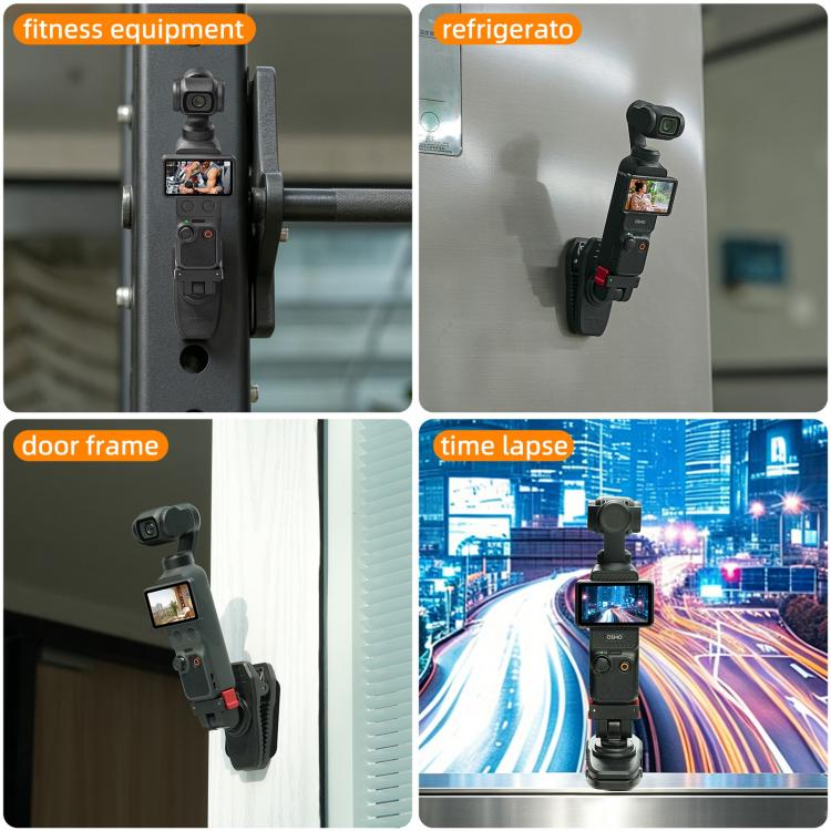Clip magnético ajustable de liberación rápida Sunnylife para mochila, soporte vertical-horizontal para cámara de acción para…