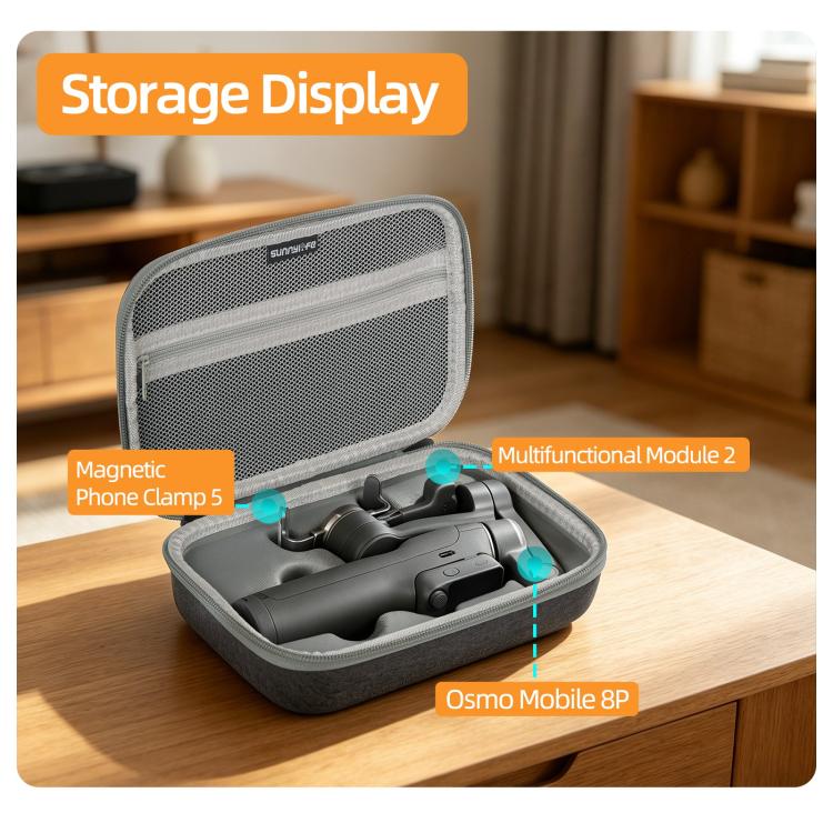 Funda de transporte portátil Sunnylife, mini bolso de mano (gris) para DJI Mini — imagen 5