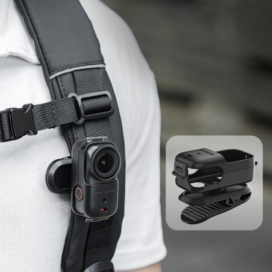 Clip para mochila Sunnylife, abrazadera para cámara de acción, rotación de 360°, montaje vertical-horizontal, inclinación de…