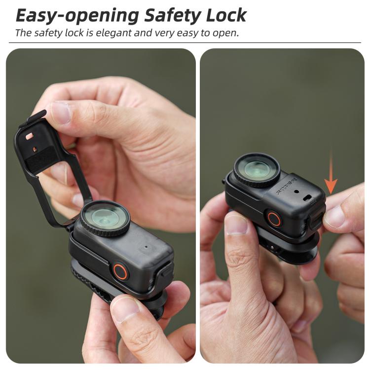 Clip para mochila Sunnylife, abrazadera para cámara de acción, rotación de 360°, montaje vertical-horizontal, inclinación de…