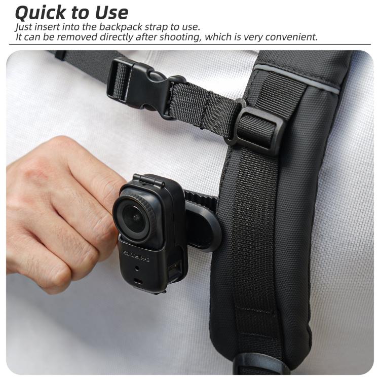 Clip para mochila Sunnylife, abrazadera para cámara de acción, rotación de 360°, montaje vertical-horizontal, inclinación de…