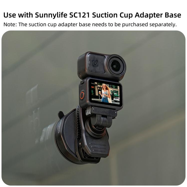 Clip magnético de liberación rápida Sunnylife para mochila, abrazadera ajustable para cámara de acción, montaje vertical-hor…