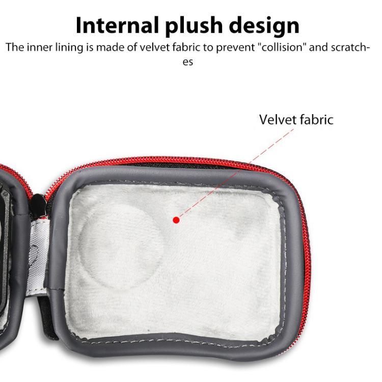 Bolsa de almacenamiento portátil de poliuretano y espuma EVA para el cuerpo de la Pro / 4 / 3 Mini para DJI Osmo Action 5 (n…