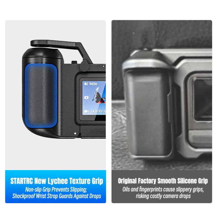 Kit de jaula con empuñadura de expansión STARTRC 3 en 1 para DJI Osmo Action 5 (negro) — imagen 16