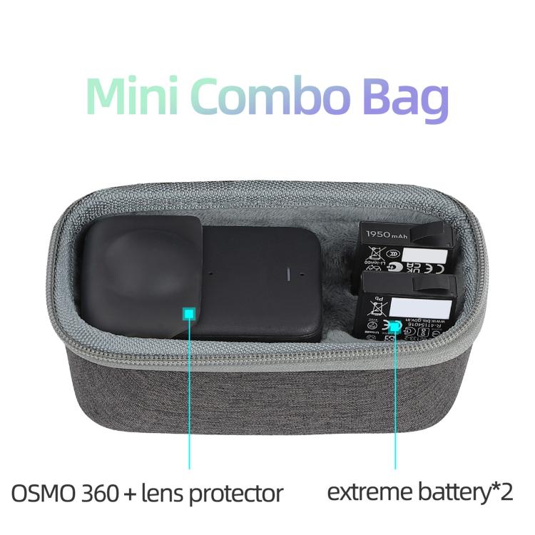 Bolsa rígida de viaje para DJI Osmo 360 (gris) — imagen 4