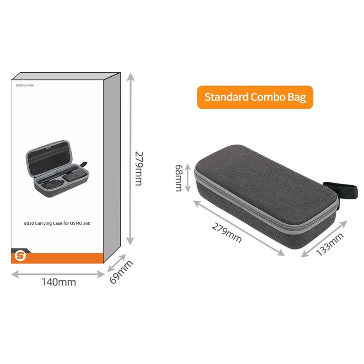 Estuche rígido de viaje con expansión para DJI Osmo 360 (gris) — imagen 9