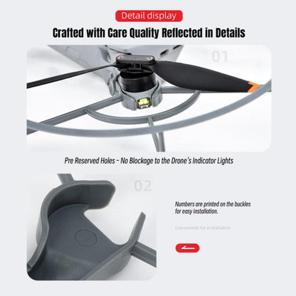 Anillo protector anticolisión para hélices de dron STARTRC para DJI Mini 5 Pro (Gris) — imagen 14