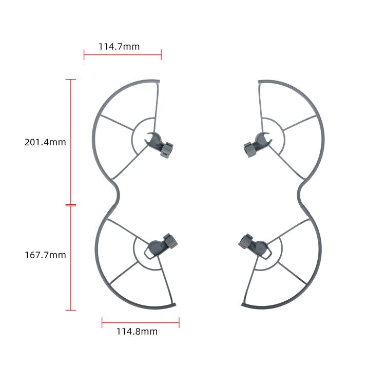 Anillo protector anticolisión para hélices de dron STARTRC para DJI Mini 5 Pro (Gris) — imagen 3