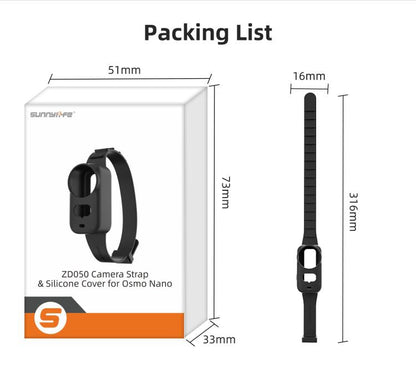 Correa de expansión para pulsera Osmo Nano Sunnylife, funda protectora de silicona, correa para mochila, correa para bicicle…
