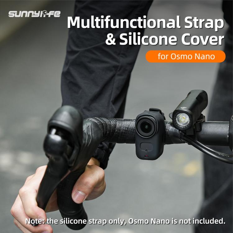 Correa de expansión para pulsera Osmo Nano Sunnylife, funda protectora de silicona, correa para mochila, correa para bicicle…