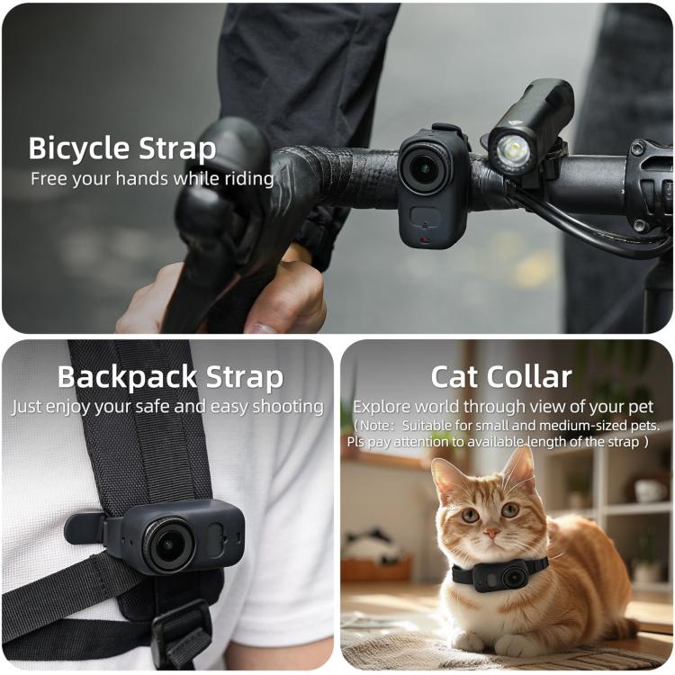 Correa de expansión para pulsera Osmo Nano Sunnylife, funda protectora de silicona, correa para mochila, correa para bicicle…