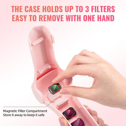 Funda protectora con tapa abatible para caja de almacenamiento STARTRC para DJI Osmo Pocket 4 (rosa) — imagen 13