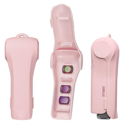 Funda protectora con tapa abatible para caja de almacenamiento STARTRC para DJI Osmo Pocket 4 (rosa)