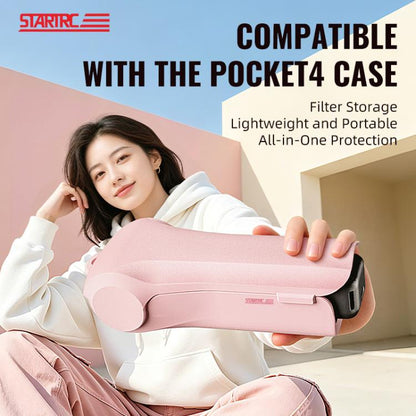 Funda protectora con tapa abatible para caja de almacenamiento STARTRC para DJI Osmo Pocket 4 (rosa) — imagen 6