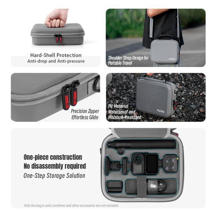 Estuche de transporte portátil y bolsa de almacenamiento multiusos (gris) — imagen 7