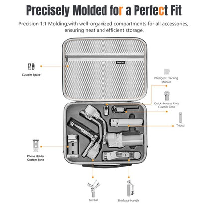 Estuche de almacenamiento tipo estuche para DJI RS 4 (gris oscuro) — imagen 5