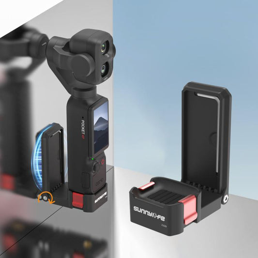 Soporte magnético de liberación rápida Sunnylife, base de mesa con ángulos ajustables para DJI Osmo Pocket (negro)