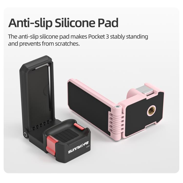 Soporte magnético de liberación rápida Sunnylife, base de mesa con ángulos ajustables para DJI Osmo Pocket (negro) — imagen…