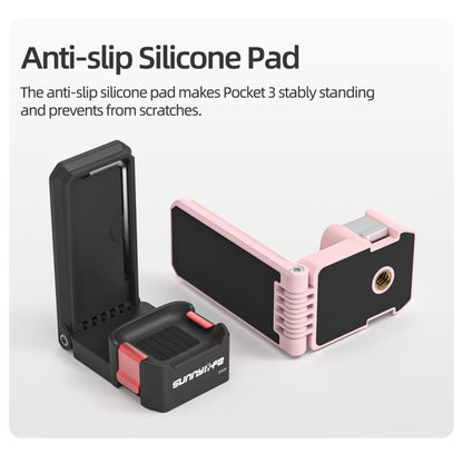 Soporte magnético de liberación rápida Sunnylife, base de mesa con ángulos ajustables para DJI Osmo Pocket (negro) — imagen…