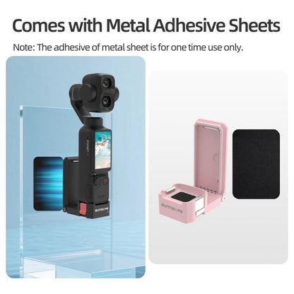 Soporte magnético de liberación rápida Sunnylife, base de mesa con ángulos ajustables para DJI Osmo Pocket (negro) — imagen…